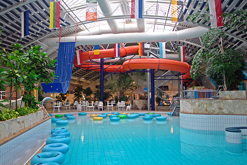 Rutschen im AQUANA Freizeitbad Würselen